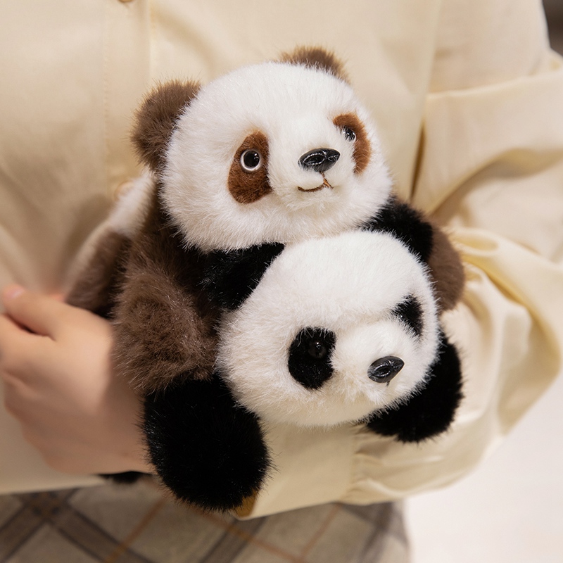 Custom Design Supported Cute Panda Plush Toy, Soft Fluffy Panda Stuffed Animal, OEM/ODM Customizable Mini Panda Plushie for Kids & Gifts