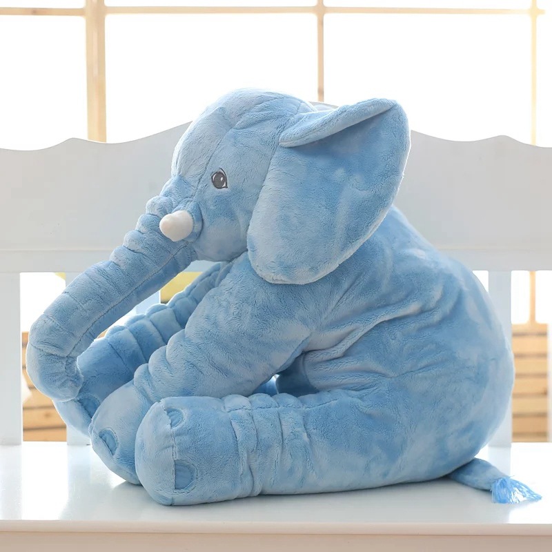Realistic Elephant Plush Toy Pillow Multi color