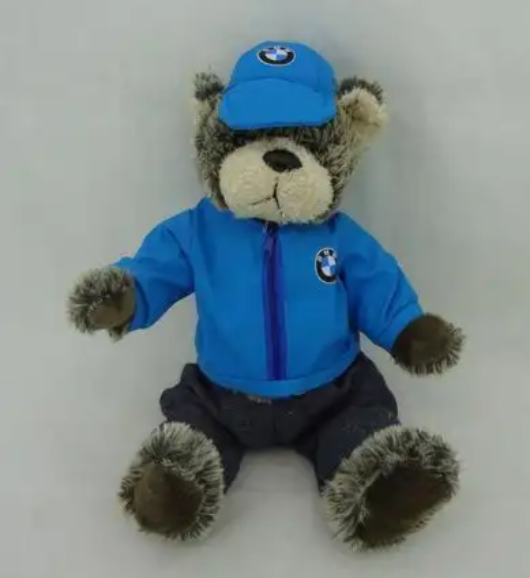 BMW Dealership Souvenir Stuffed Bear with Brand Cap & Jacket mascot