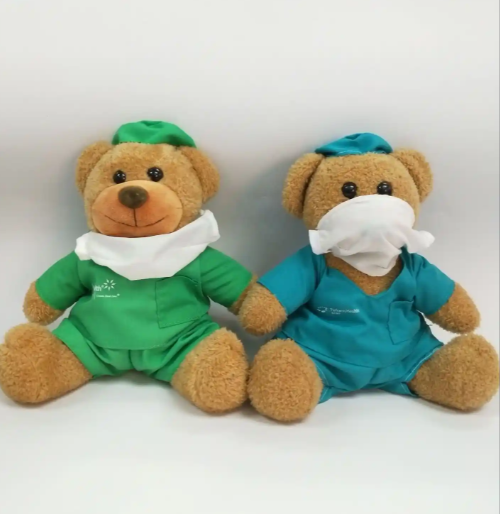 Custom Hospital Corporate Mascot Plush Teddy Bear