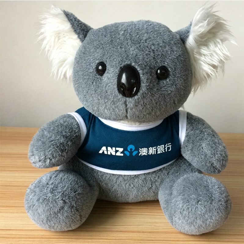 Custom Koala Plush Mascot Toys for Banking Corporations