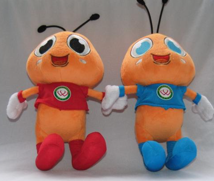 Custom Twin Ant Mascot Plush Doll Corporate Charity Gift Toy1