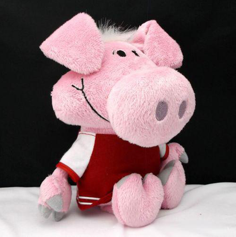 Customized Pink Pig Character Plush Doll
