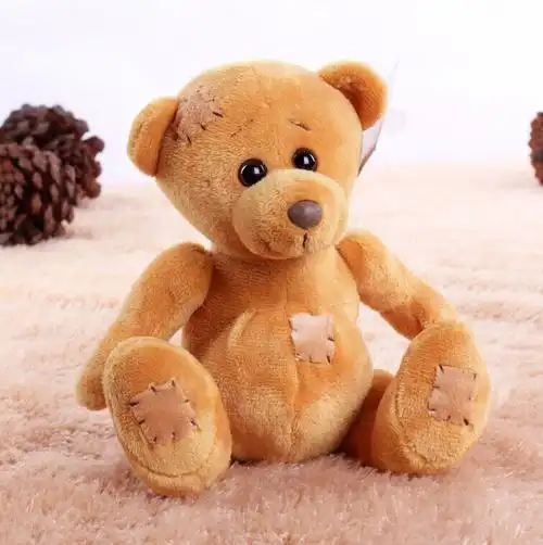 Custom ragged teddy bear plush dolls based on client designs